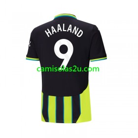 Camisolas de futebol Manchester City Haaland 9 Equipamento Alternativa 2024/25 Manga Curta